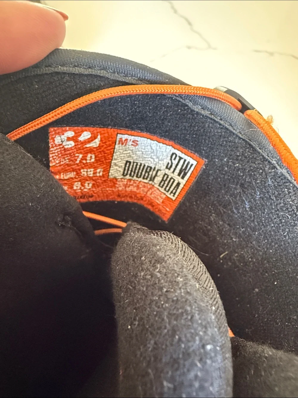 ThirtyTwo Snowboard Boots in White, Black & Orange Boa